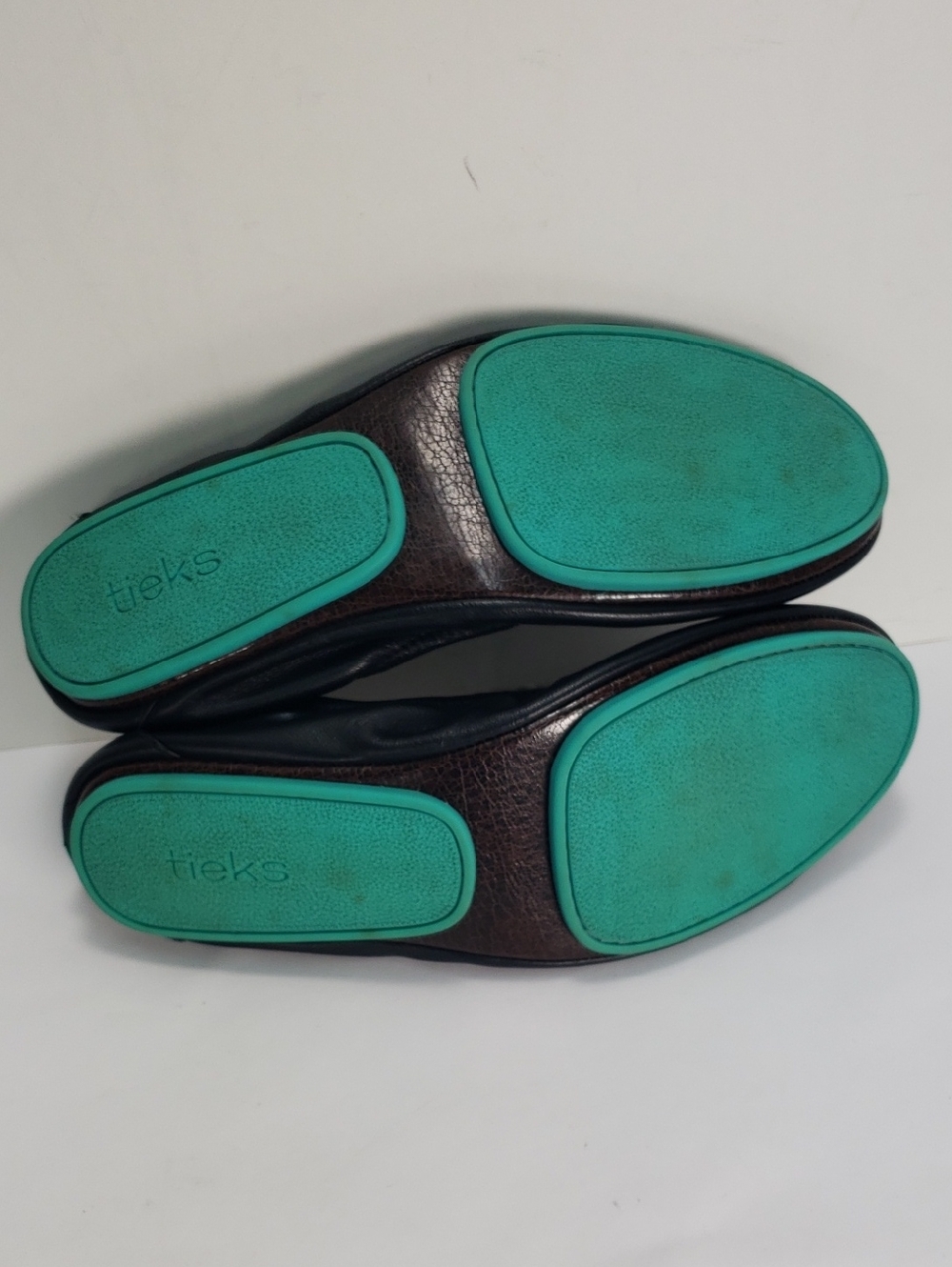 TIEKS BY GAVRIELI BLACK NAPPA LEATHER FOLDABLE BALLET FLATS SHOES WOMEN'S 9 - Picture 14 of 16